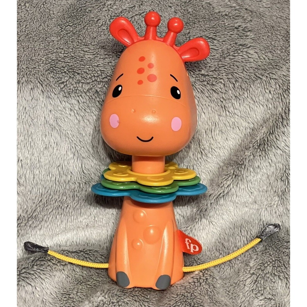 Fisher Price Activity Giraffe 6m+ Develop Fine Motor Sensory Skills PreOwned 6”